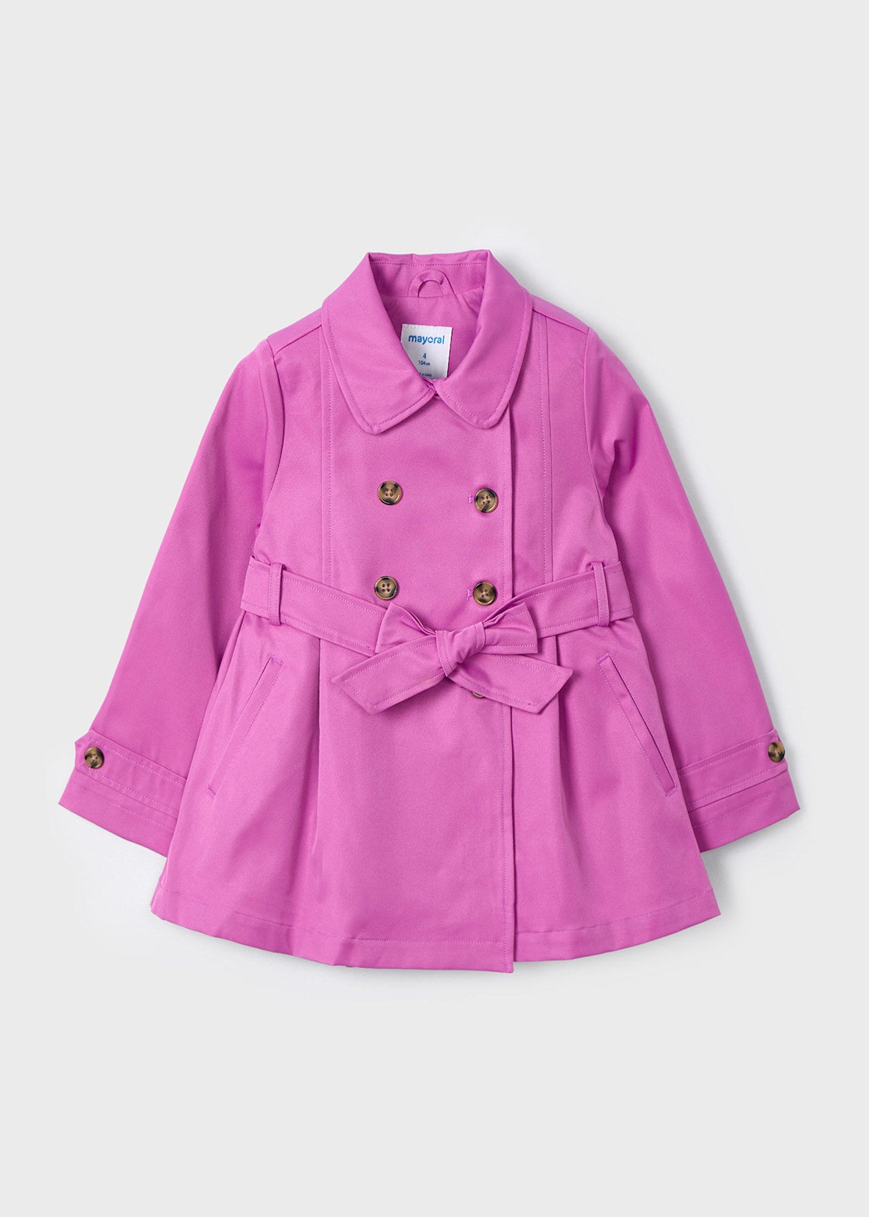 CHAQUETA NIÑA GABARDINA ROSADO MAYORAL
