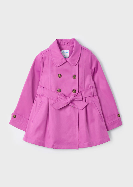 CHAQUETA NIÑA GABARDINA ROSADO MAYORAL