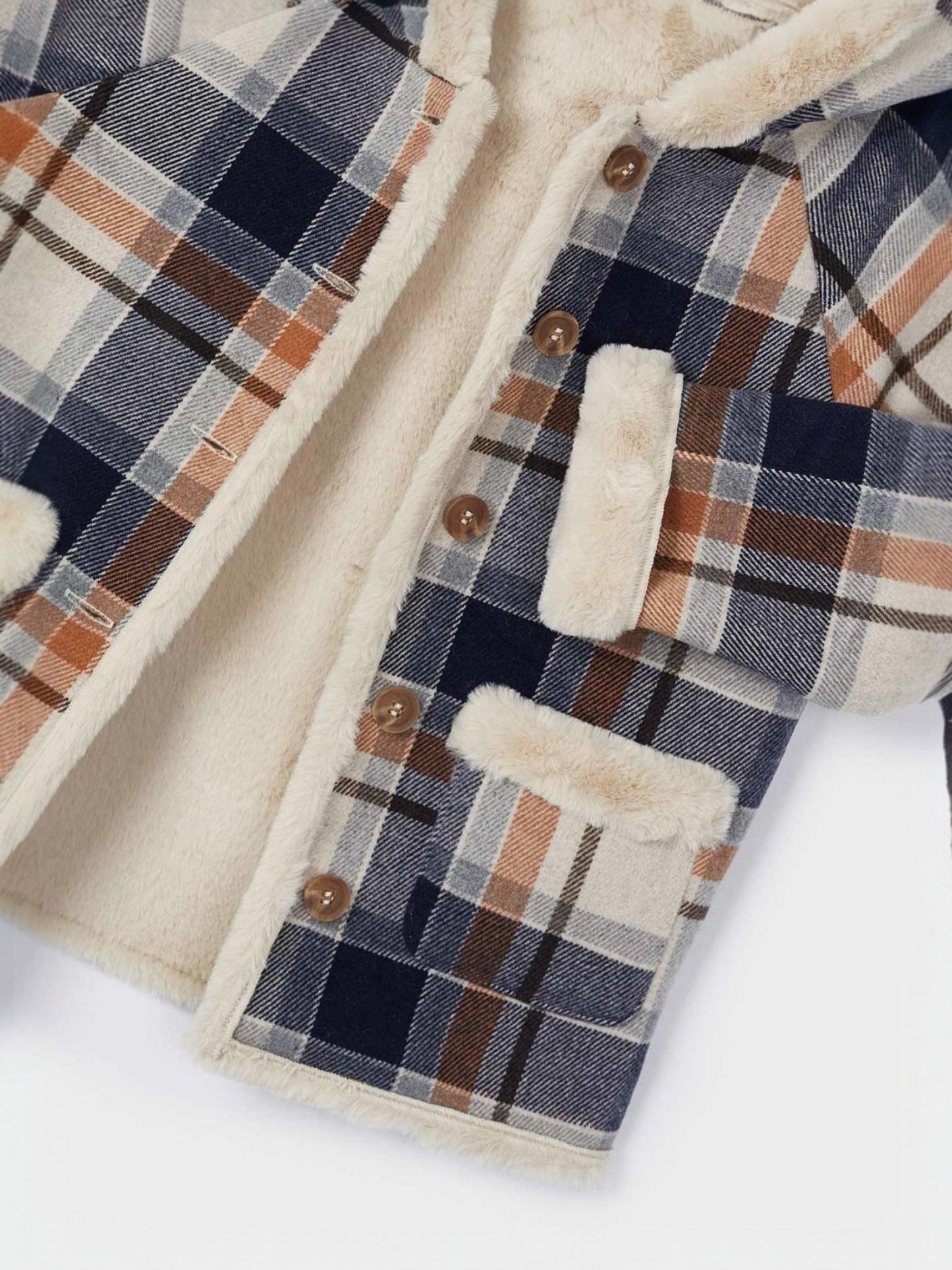 ABRIGO NIÑA CUADROS MARINO MAYORAL
