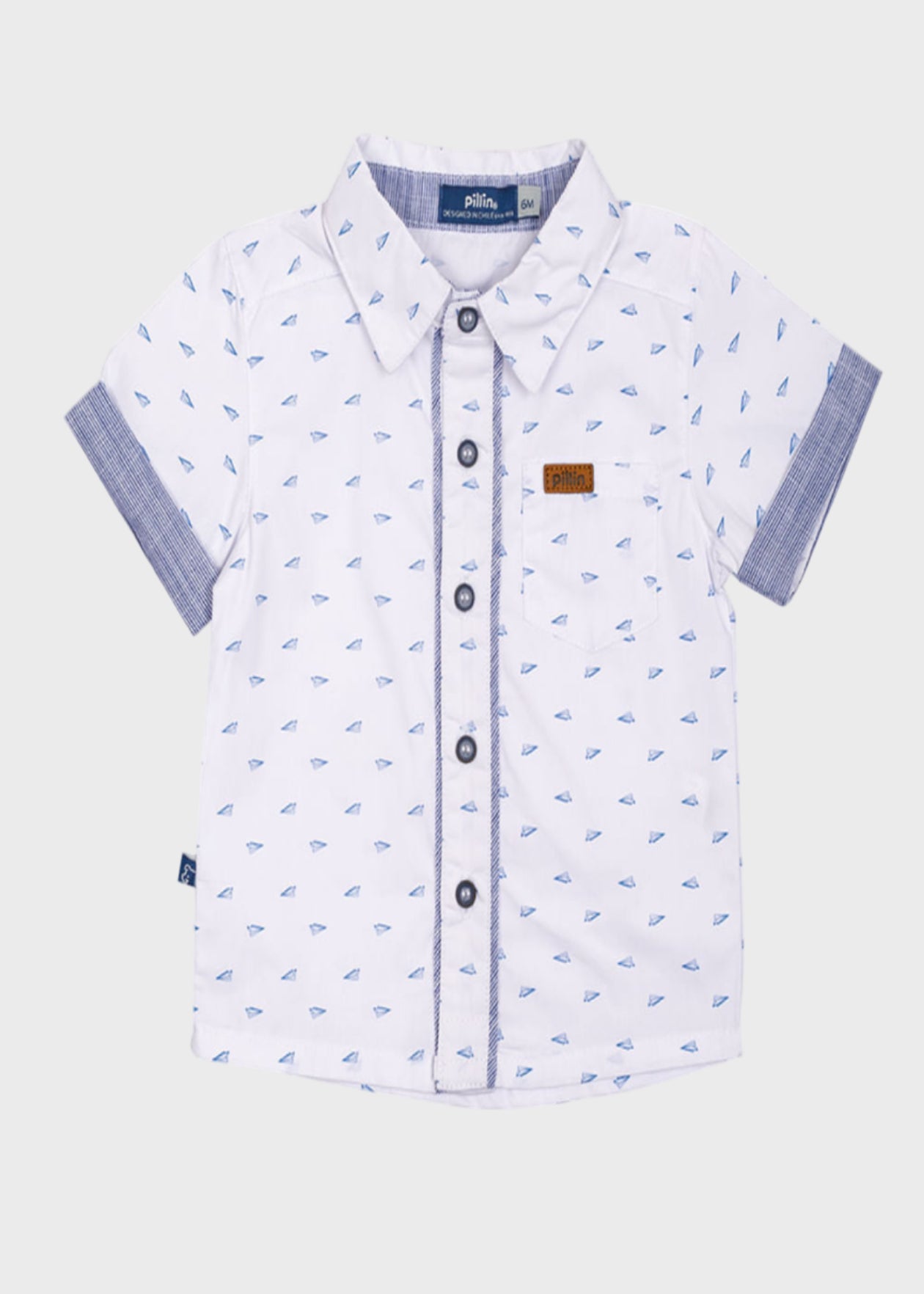 CAMISA NIÑO MC BLANCO