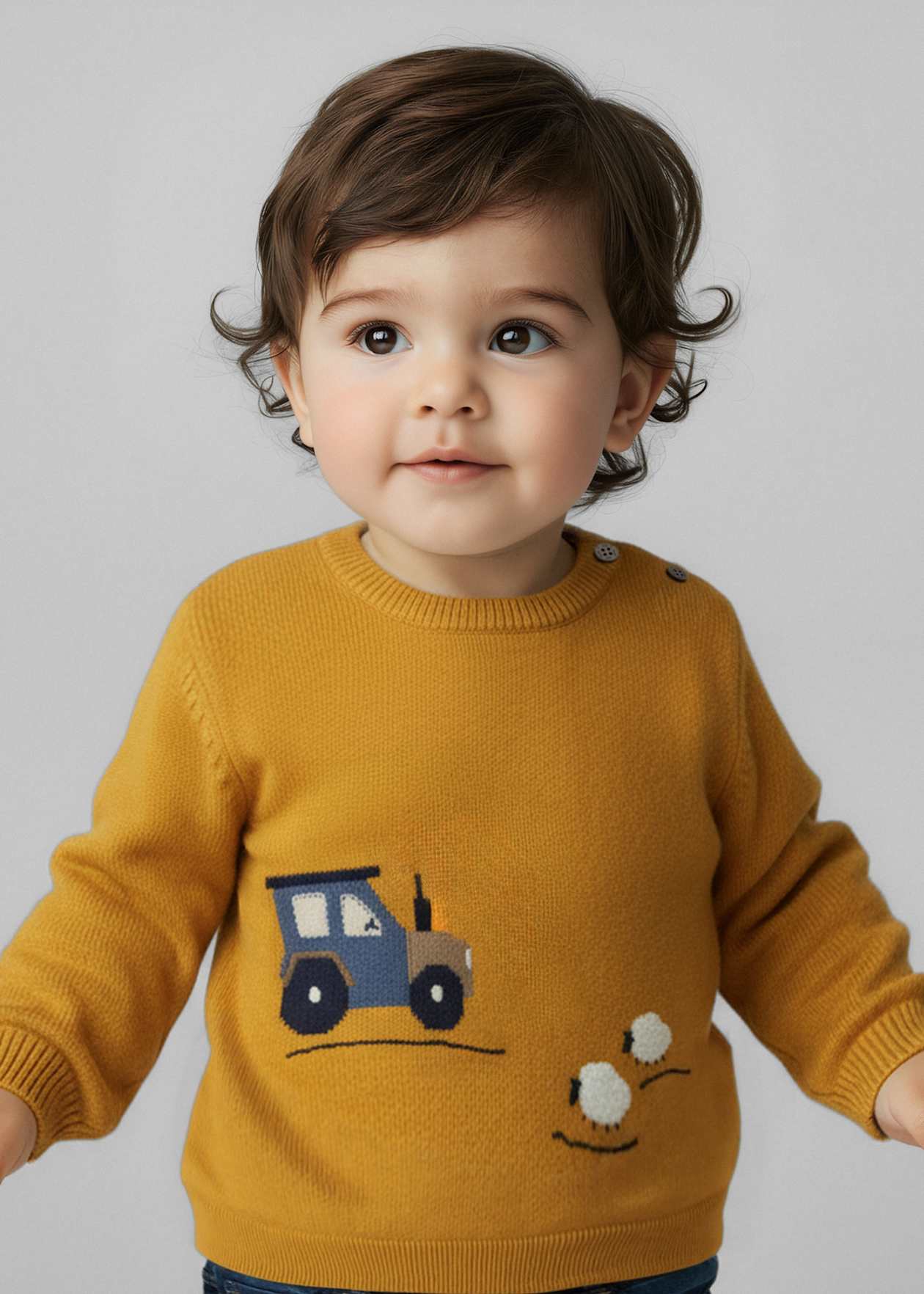 SUETER NIÑO AUTO OCRE MAYORAL