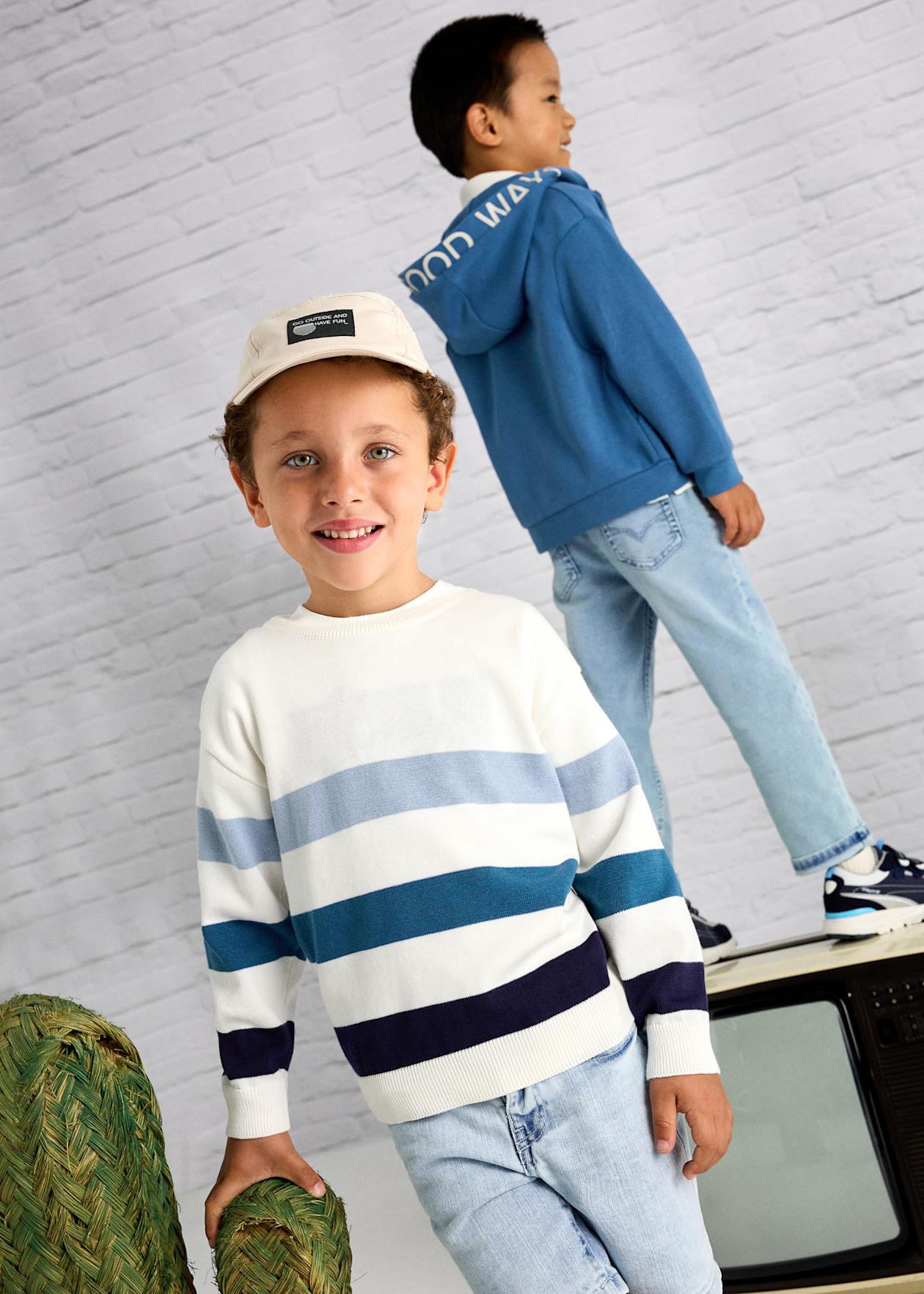 SUETER NIÑO FRANJAS AZULES MAYORAL