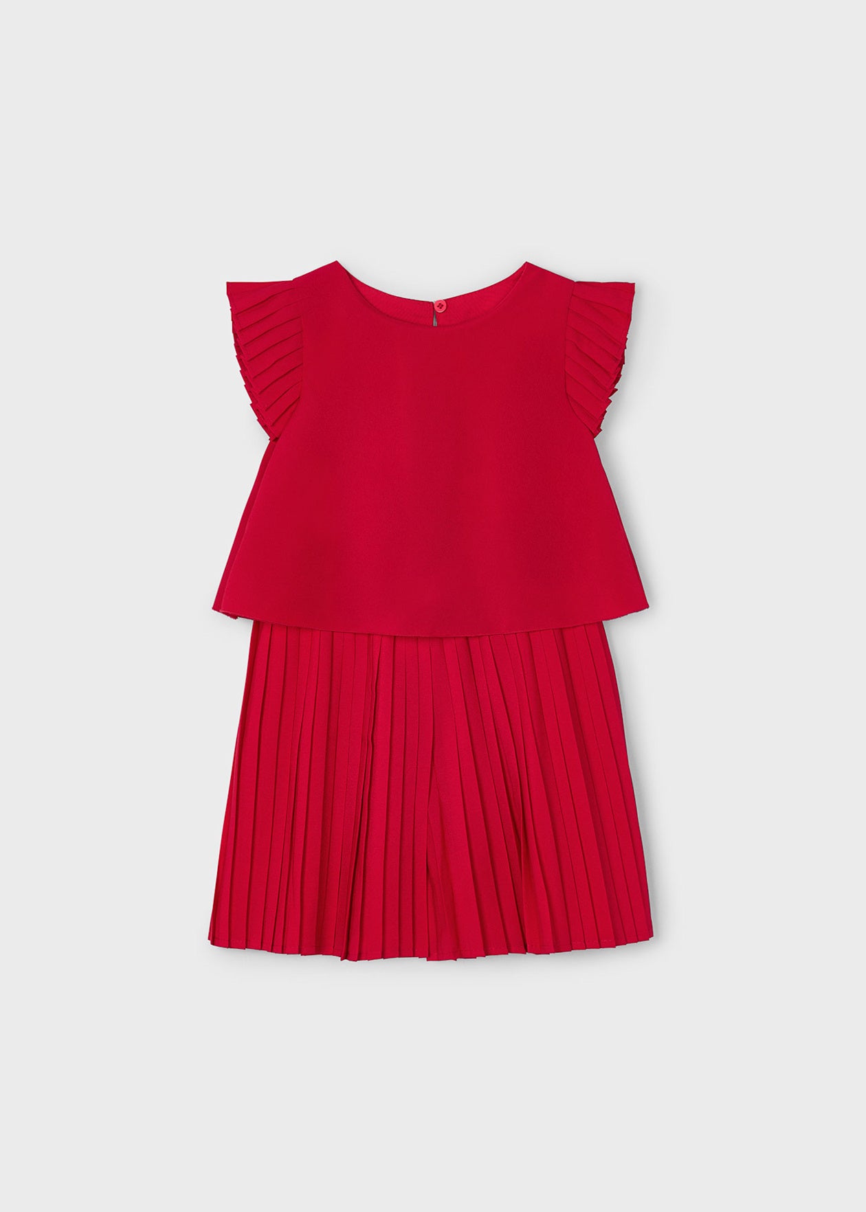 ENTERITO NIÑA PLISADO ROJO MAYORAL