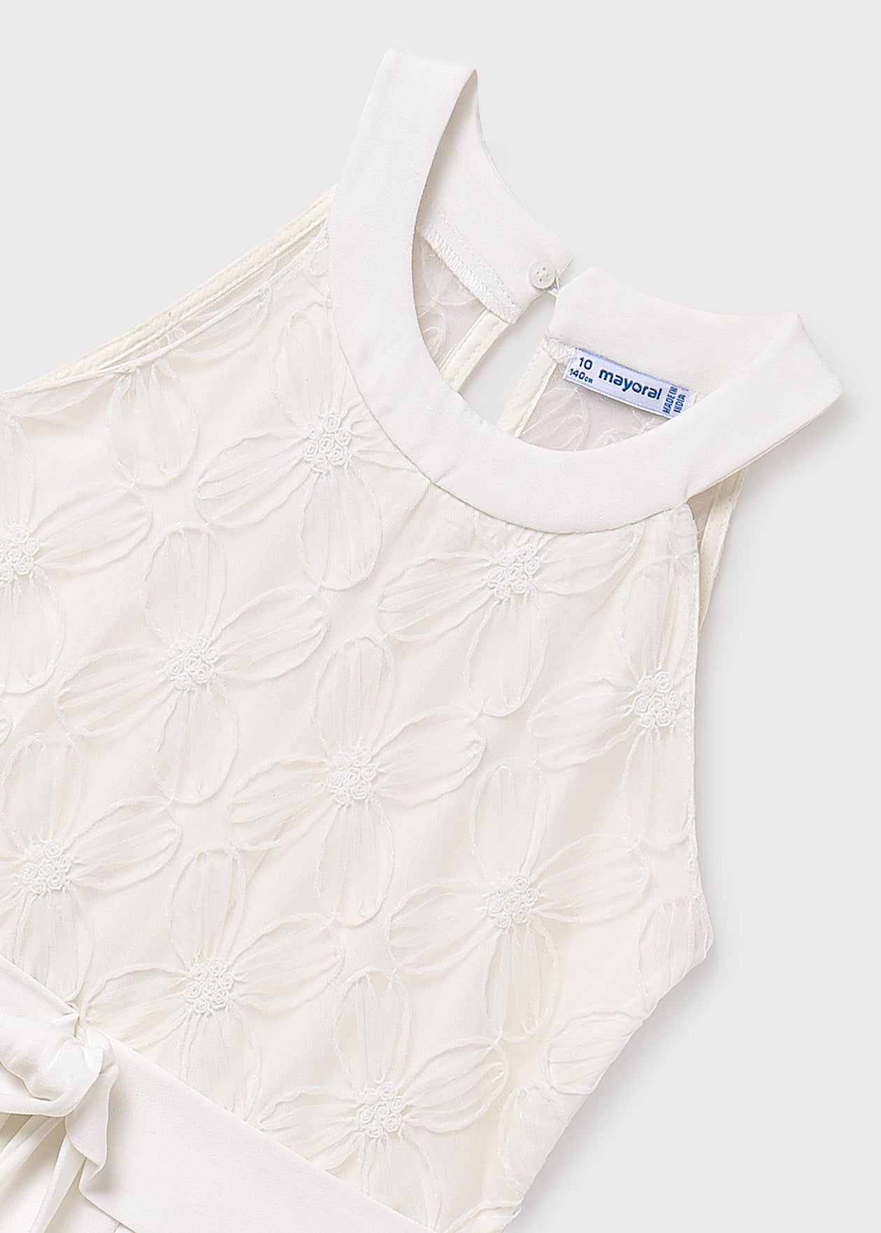 ENTERITO NIÑA LARGO COMBINADO CRUDO MAYORAL