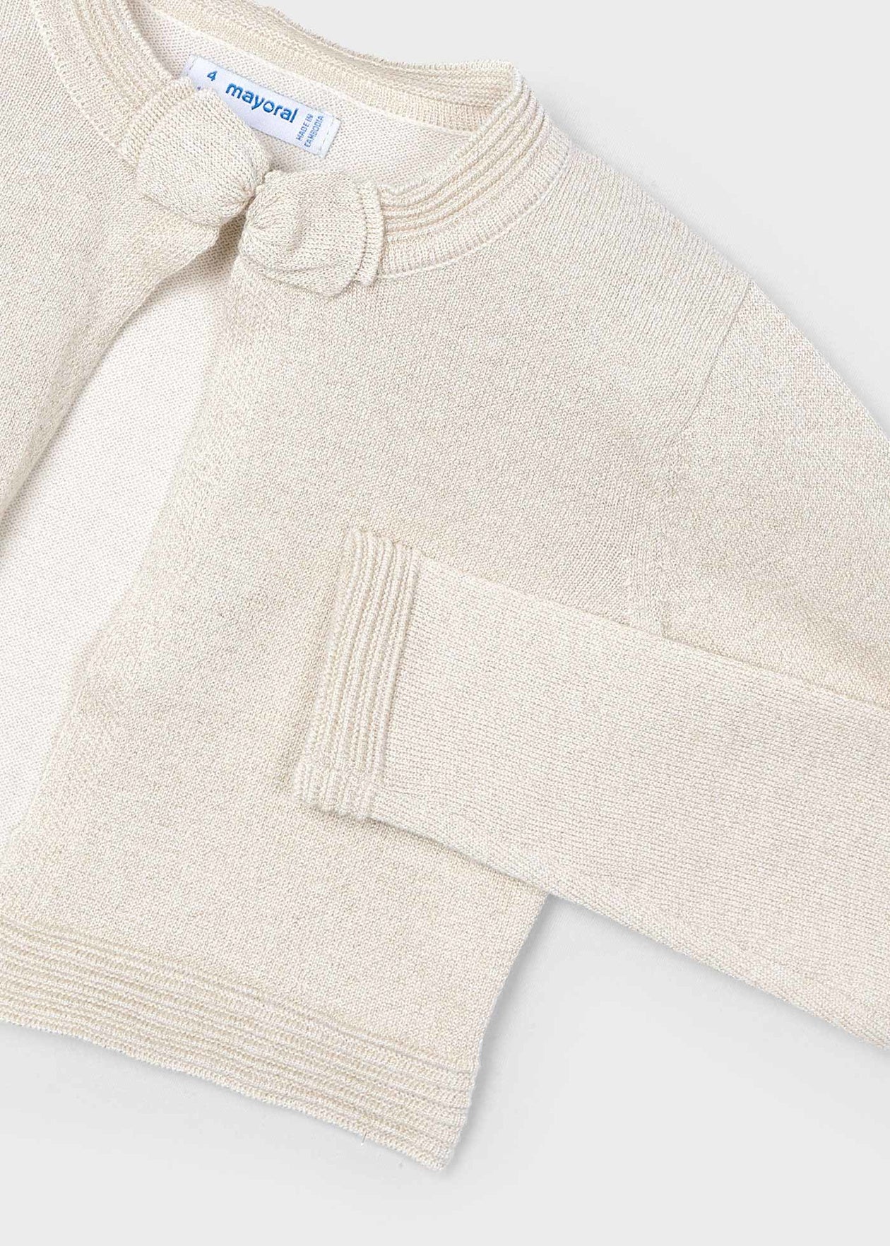 CHALECO NIÑA ESENCIAL CRUDO MAYORAL