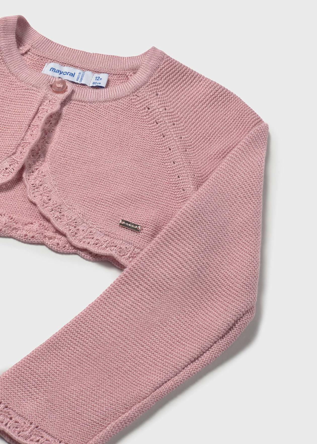CHALECO NIÑA BOLERO ROSADO MAYORAL
