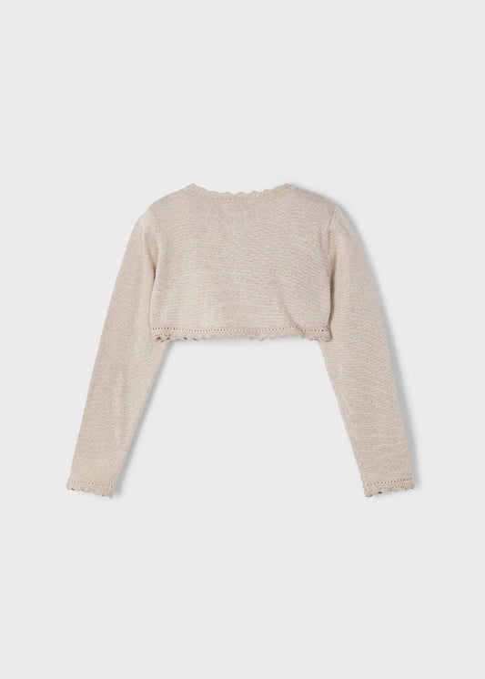 Chaleco niña bolero esencial raíz Mayoral - detalle