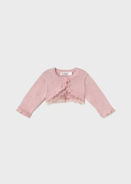 CHALECO NIÑA BOLERO ROSADO MAYORAL