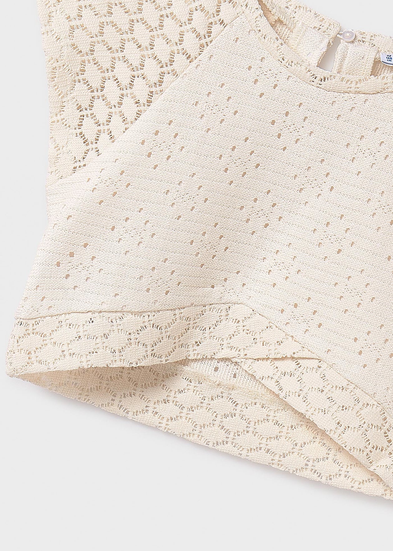 TOP NIÑA PUNTO CALADO HUESO MAYORAL