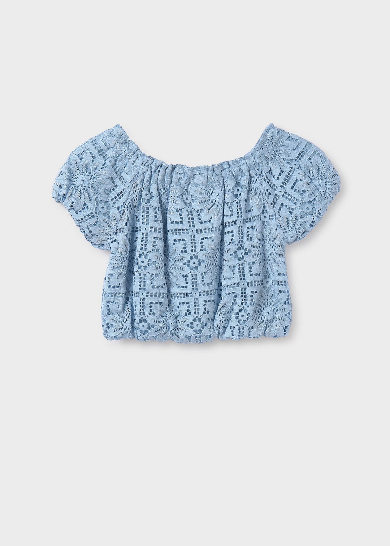 POLERA NIÑA ENCAJE LAGO MAYORAL