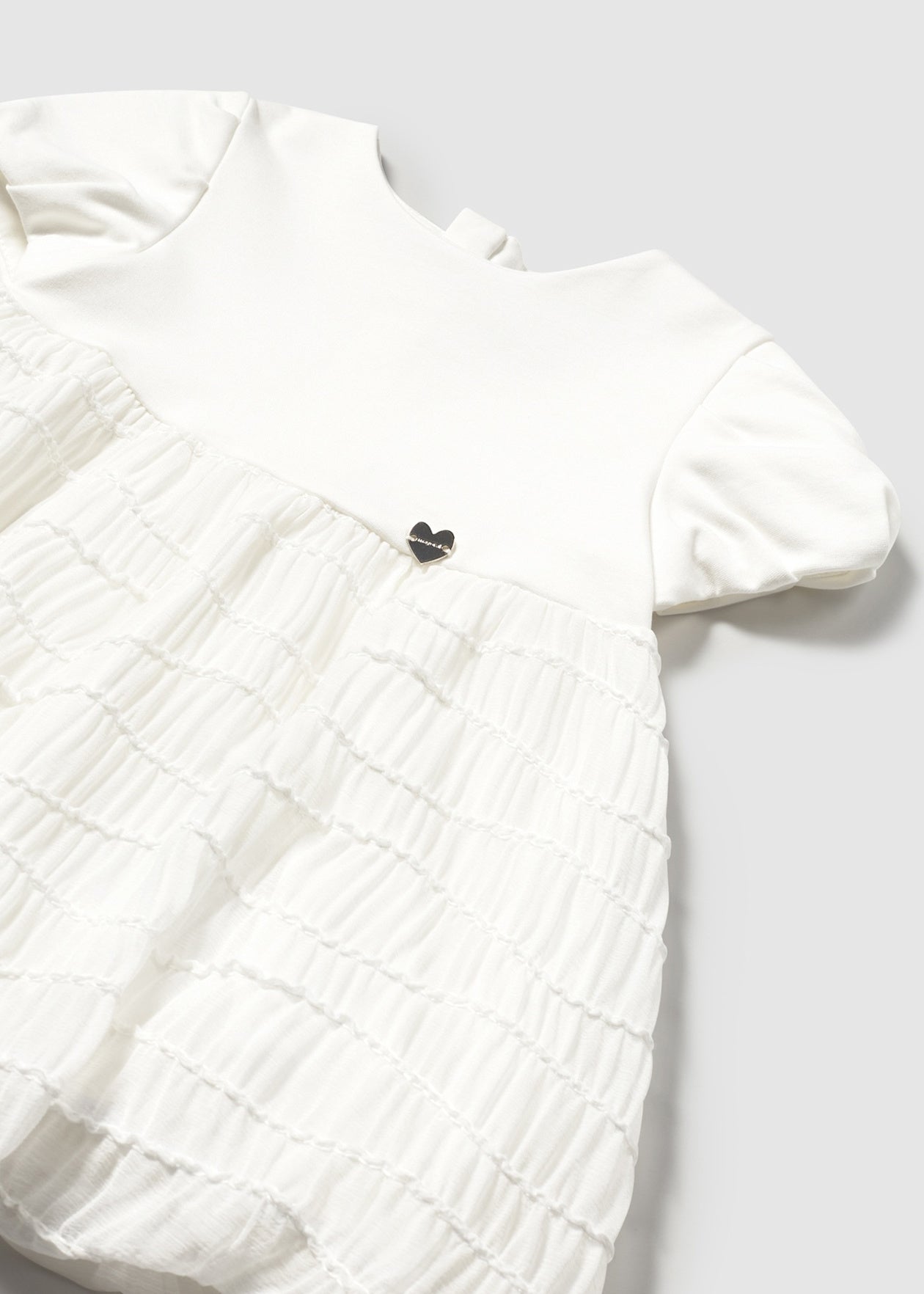 VESTIDO NIÑA CRUDO GLOBO MAYORAL