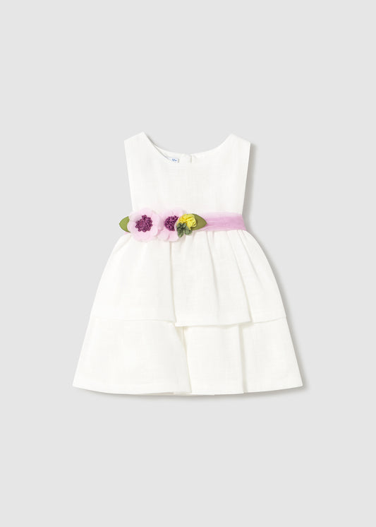 VESTIDO NIÑA BLANCO CEREMONIA MAYORAL