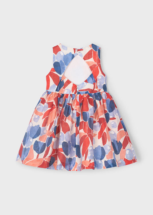 Vestido Niña Estampado Rojo Mayoral