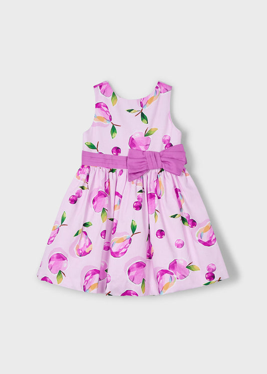 VESTIDO NIÑA ESTAMPADO MALVA MAYORAL