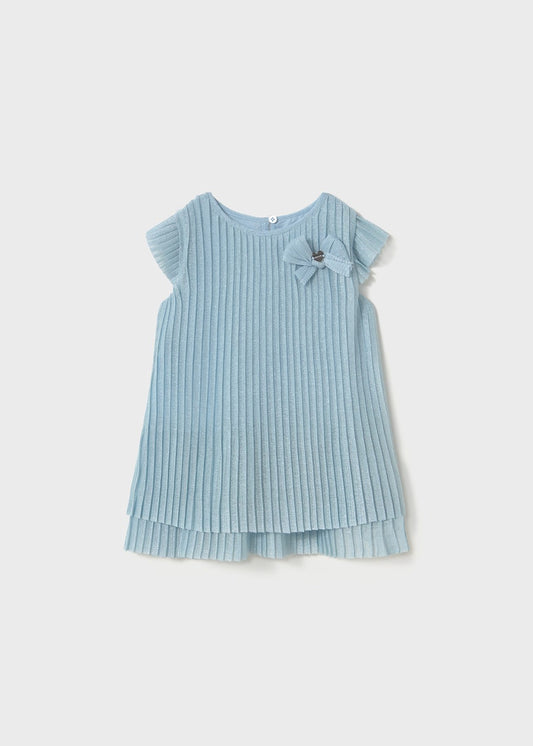 VESTIDO NIÑA TUL PLISADO CIELO MAYORAL