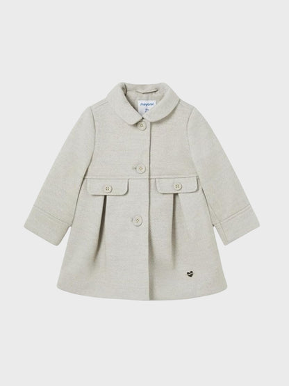 ABRIGO NIÑA PAÑO BEIGE MAYORAL
