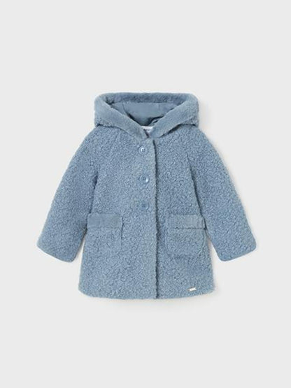 ABRIGO NIÑA RIZO AZUL MAYORAL