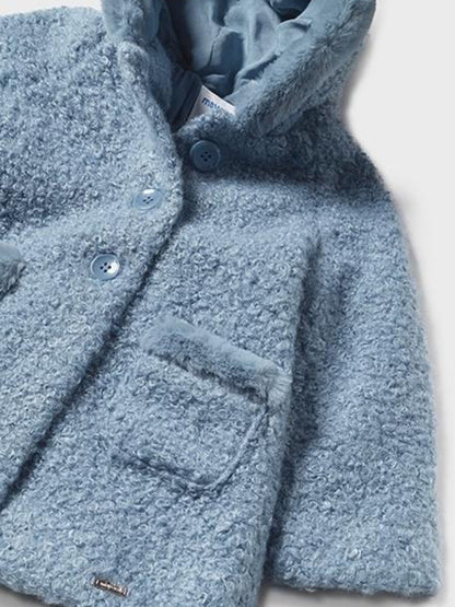 ABRIGO NIÑA RIZO AZUL MAYORAL