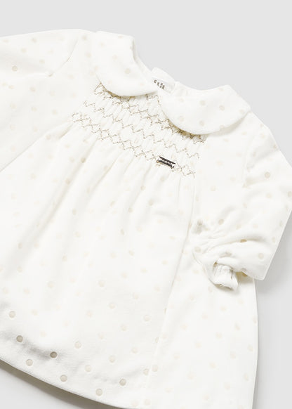 VESTIDO NIÑA BLANCO MAYORAL