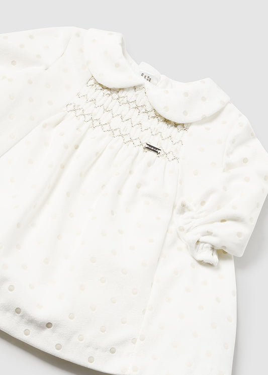 VESTIDO NIÑA BLANCO MAYORAL