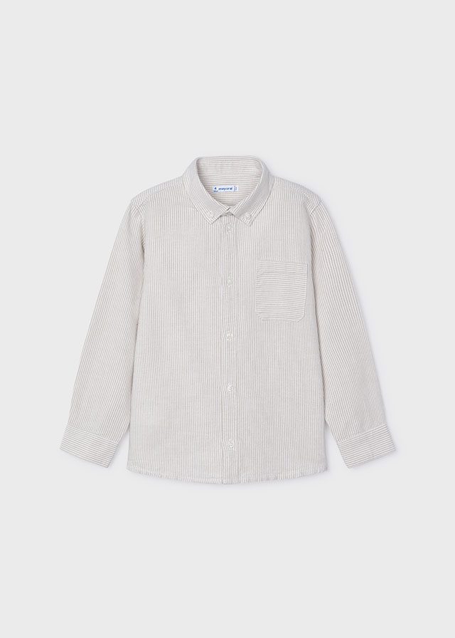 CAMISA NIÑO RAYAS BEIGE MAYORAL