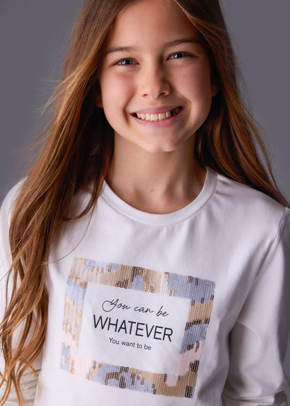 POLERA NIÑA ML NATA-NUDE MAYORAL