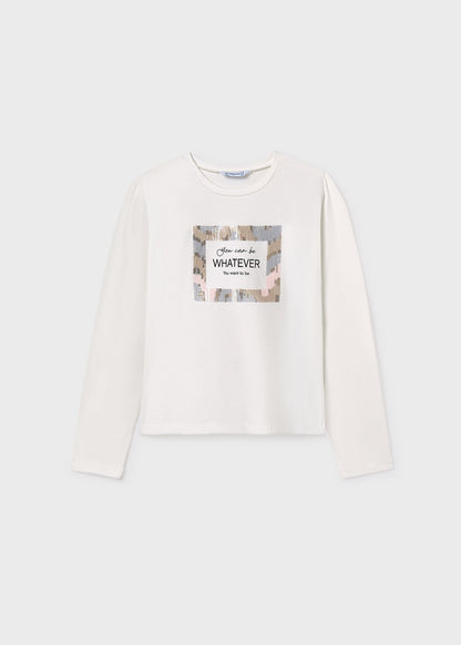 POLERA NIÑA ML NATA-NUDE MAYORAL