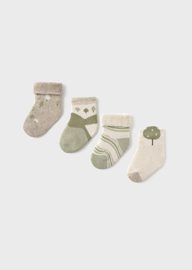 SET CALCETINES NIÑO 4 PARES SALVIA MAYORAL