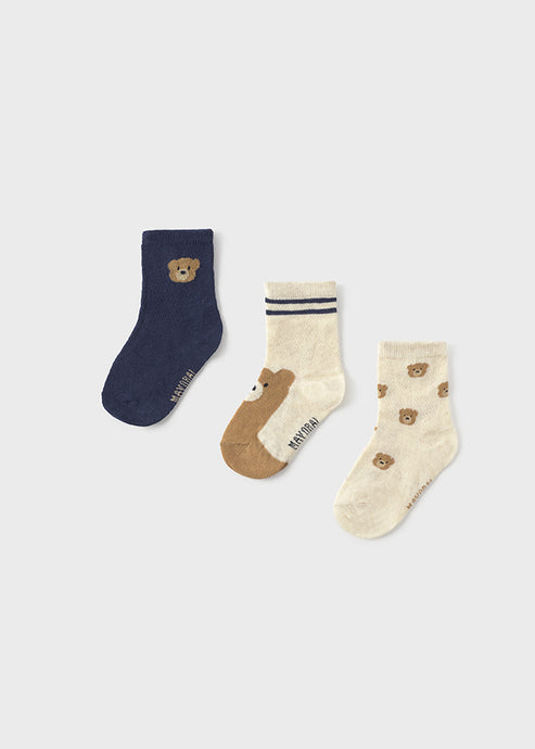 SET CALCETINES NIÑO 3 PARES FANTASIA AZUL MAYORAL