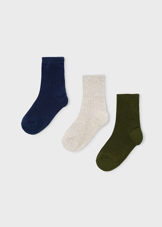 SET CALCETINES NIÑO 3 PARES OLIVA MAYORAL