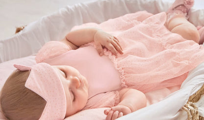 VESTIDO NIÑA MARIPOSA DIADEMA ROSADO MAYORAL