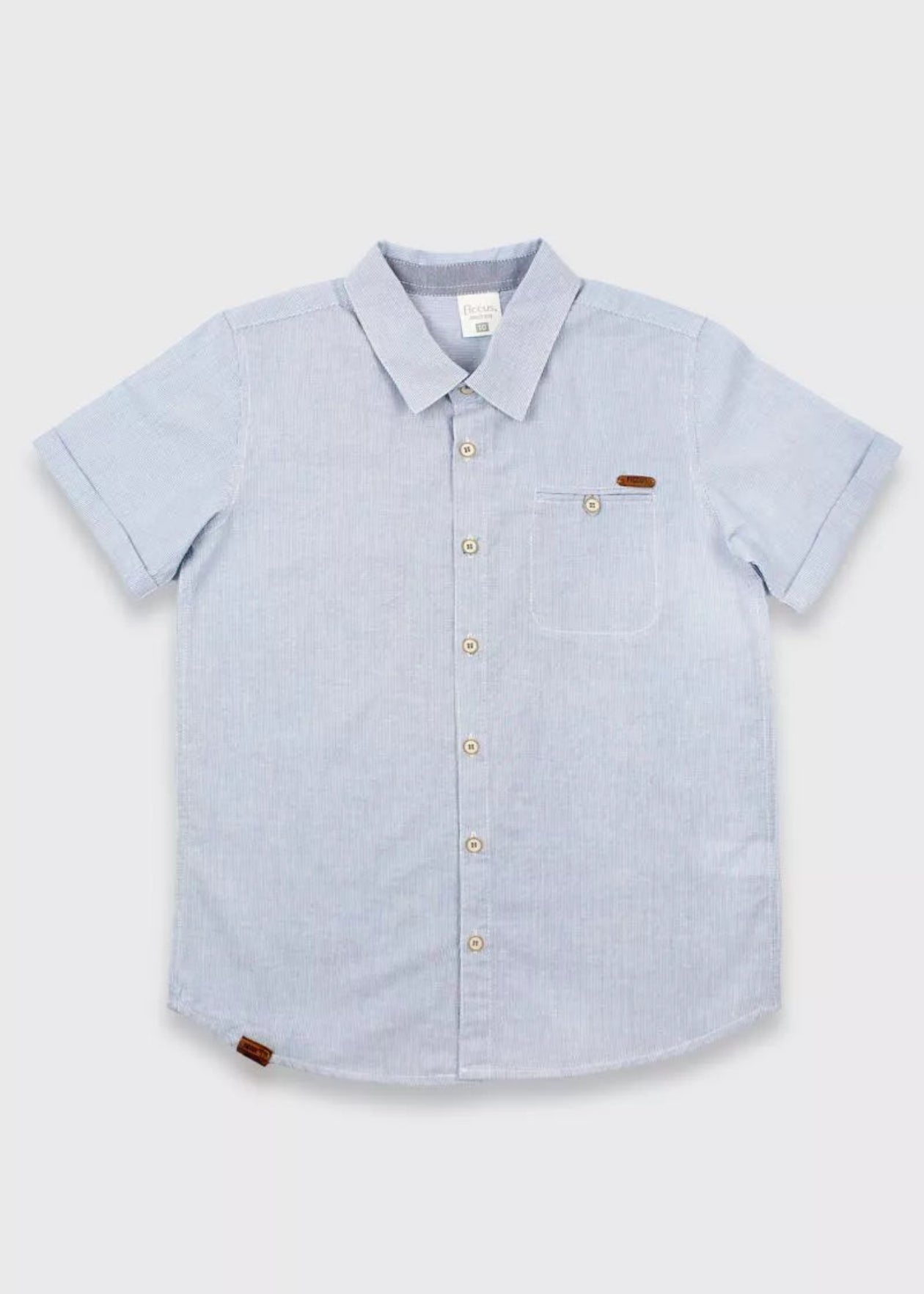CAMISA NIÑO CELESTE RAYAS
