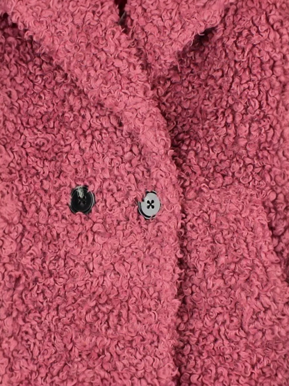 ABRIGO NIÑA RIZO ROSA FICCUS