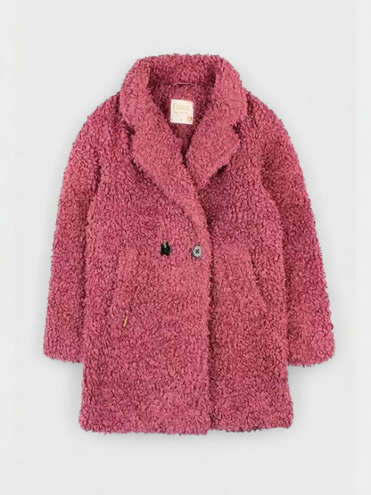 ABRIGO NIÑA RIZO ROSA FICCUS