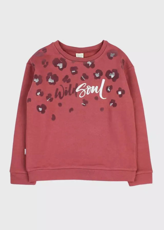 POLERON NIÑA CERRADO BURDEO