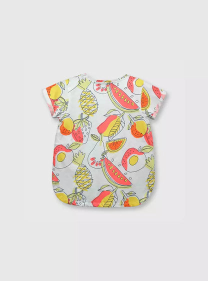 POLERA NIÑA BLANCO FRUTAS