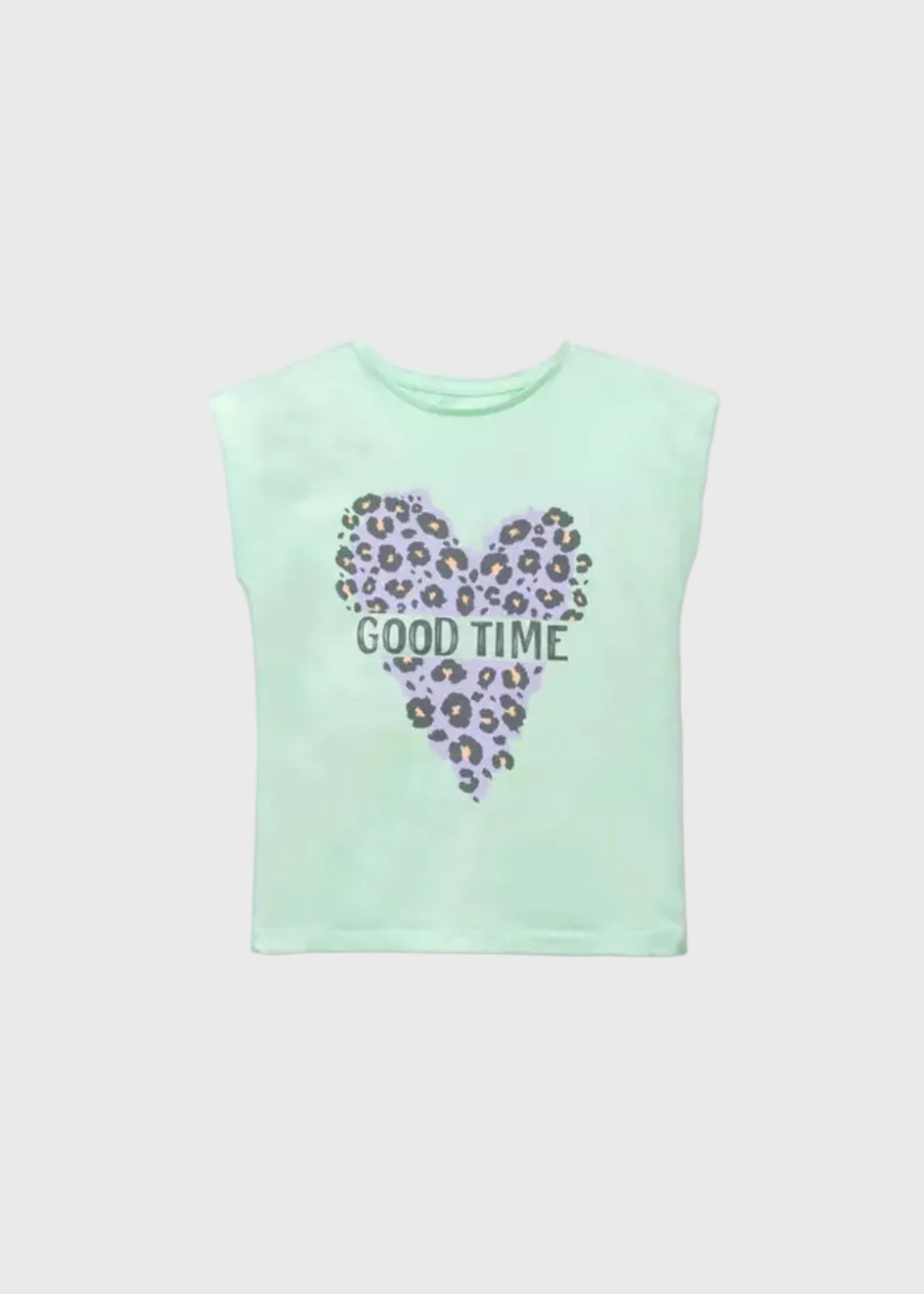 POLERA NIÑA VERDE CLARO