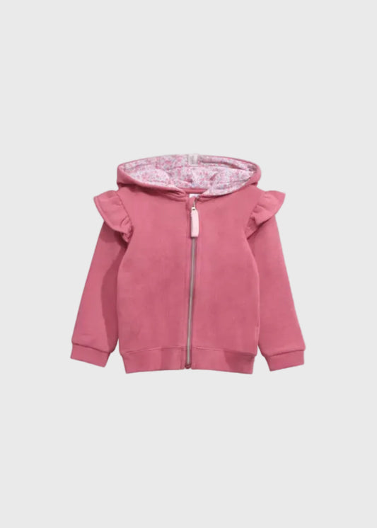 POLERON NIÑA CIERRE ROSADO