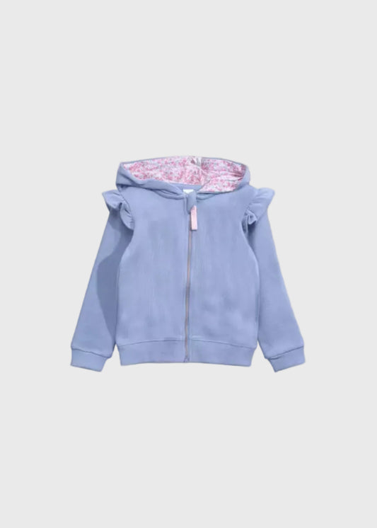 POLERON NIÑA CIERRA DENIM