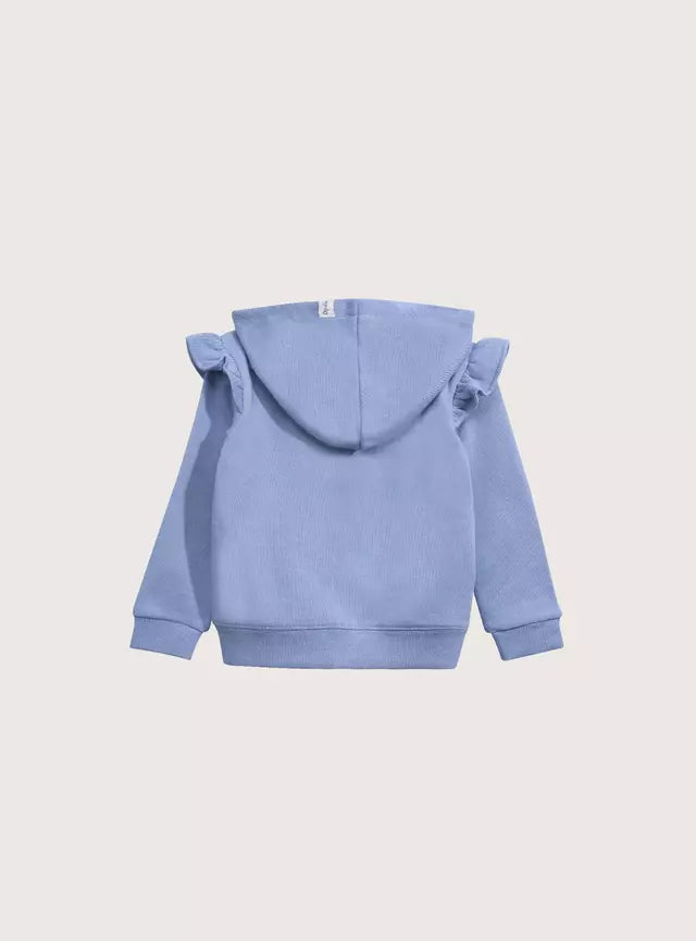 POLERON NIÑA CIERRA DENIM