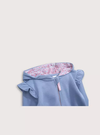 POLERON NIÑA CIERRA DENIM