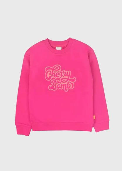 POLERON NIÑA CERRADO FUCSIA