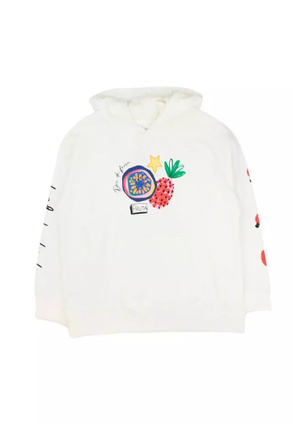 POLERON NIÑA CERRADO BLANCO