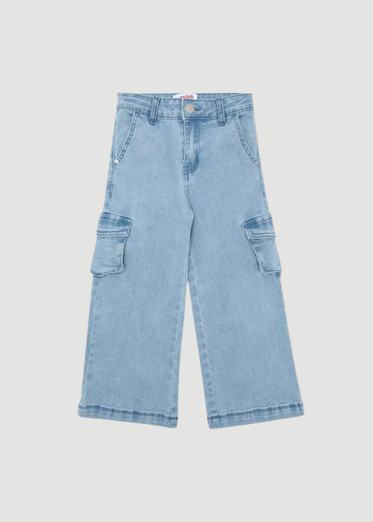 JEANS NIÑA PALAZZO DENIM