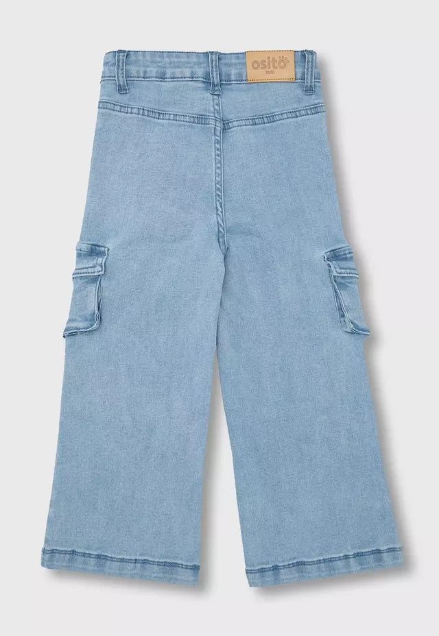 JEANS NIÑA PALAZZO DENIM