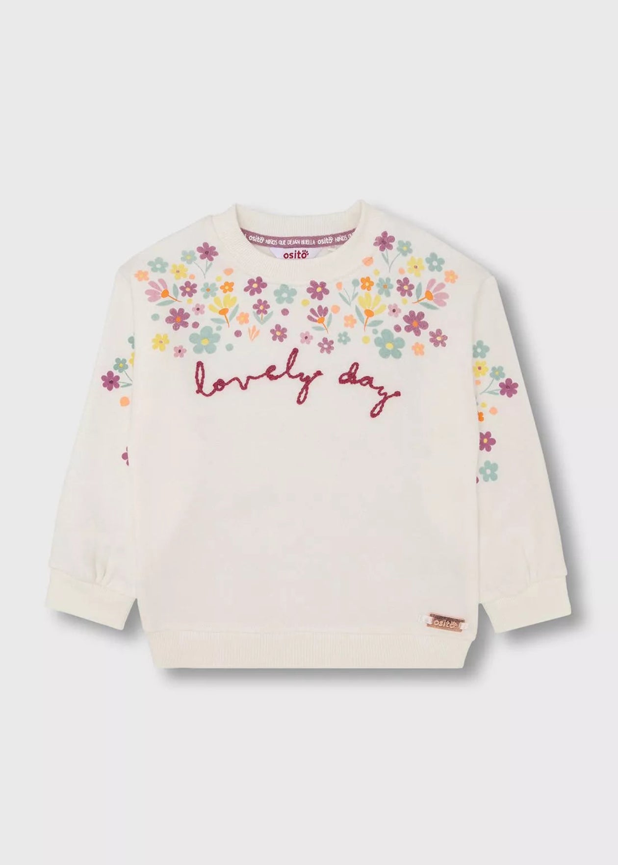 POLERON NIÑA CERRADO BLANCO