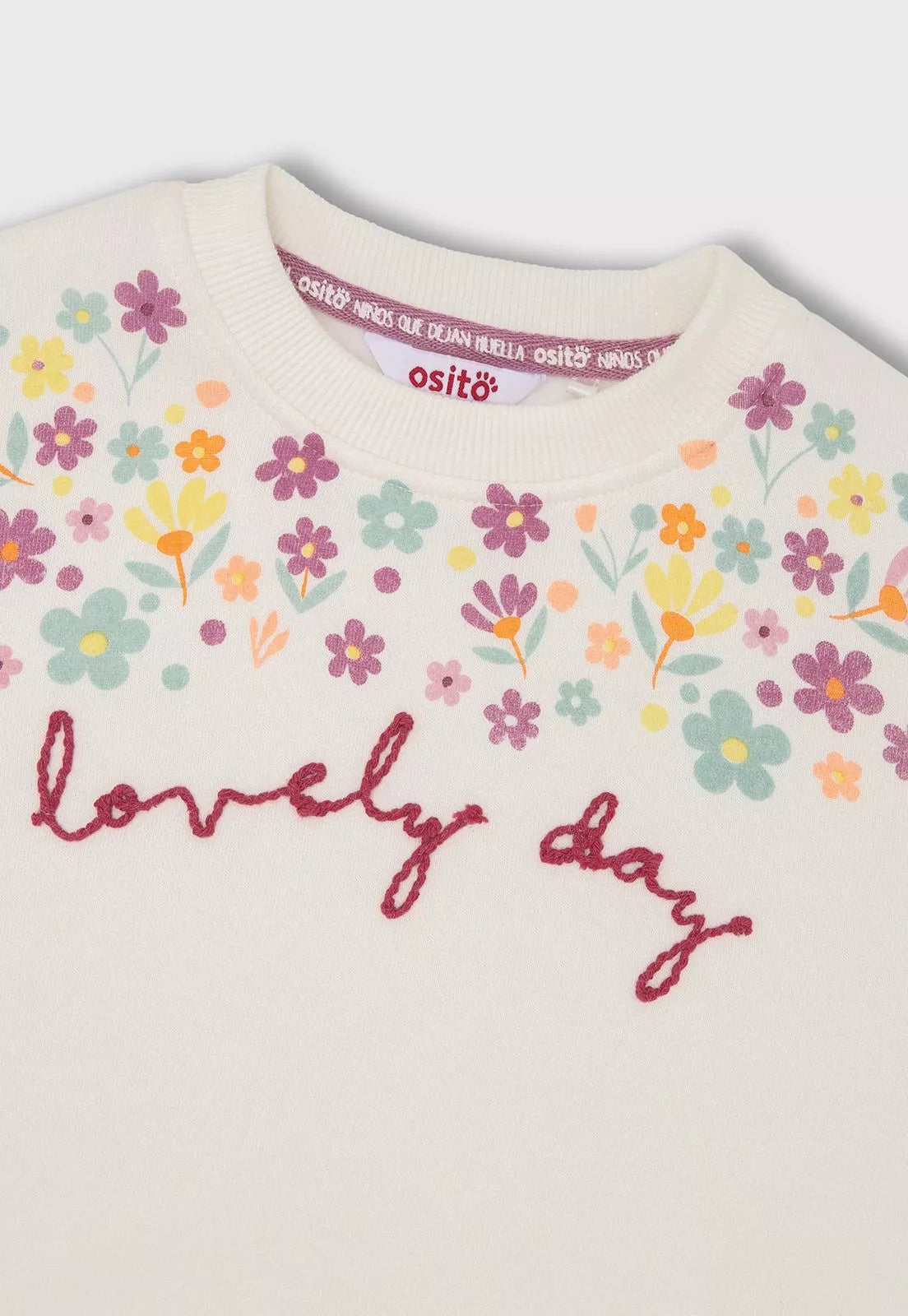 POLERON NIÑA CERRADO BLANCO