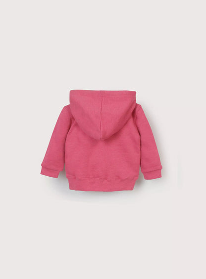 POLERON NIÑA CIERRE GUINDA