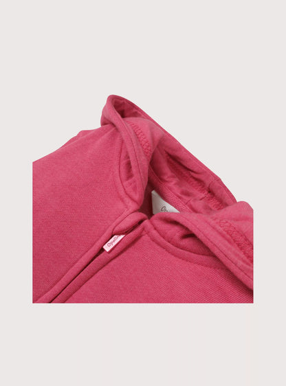 POLERON NIÑA CIERRE GUINDA