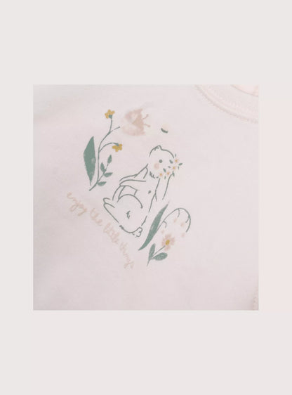 POLERON NIÑA CERRADO ROSADO CONEJO